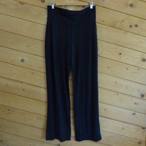 Lululemon Wide Leg Black Pants Active Yoga Gym Stretchy Lounge Sweatpants L